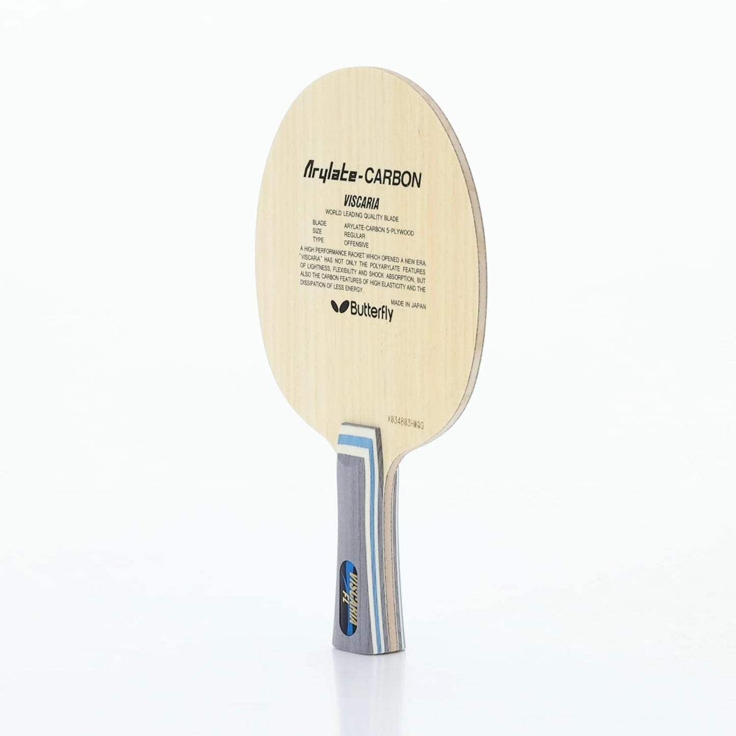 Butterfly Viscaria ALC Table tennis Blade FL handle (85g-95g)