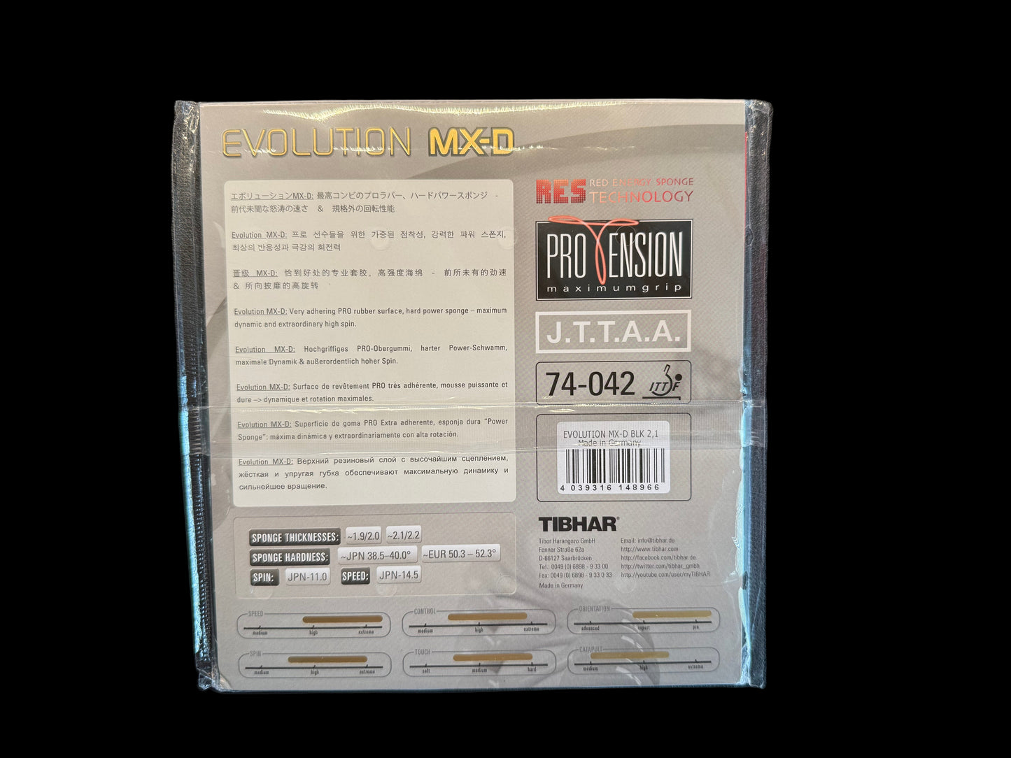 Tihbar MX-D Table tennis Rubber