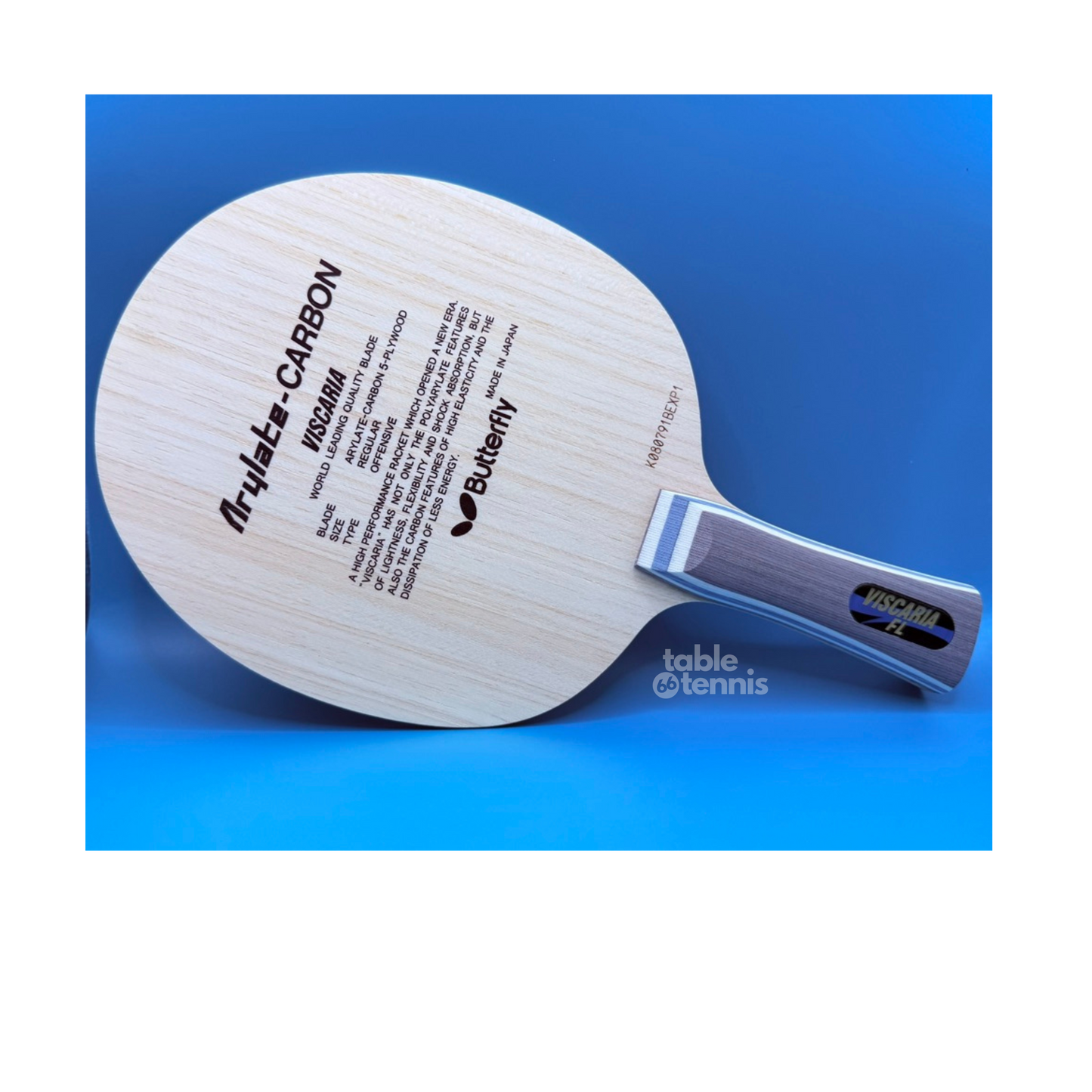 Butterfly Viscaria ALC Table tennis Blade FL handle