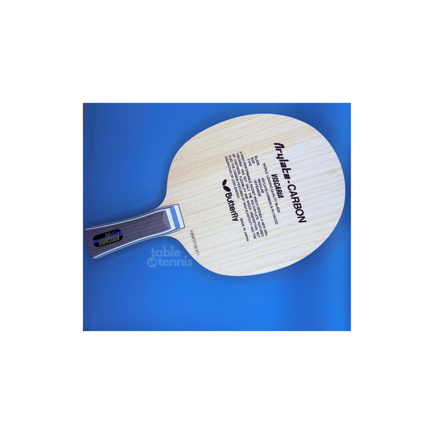 Butterfly Viscaria ALC Table tennis Blade FL handle