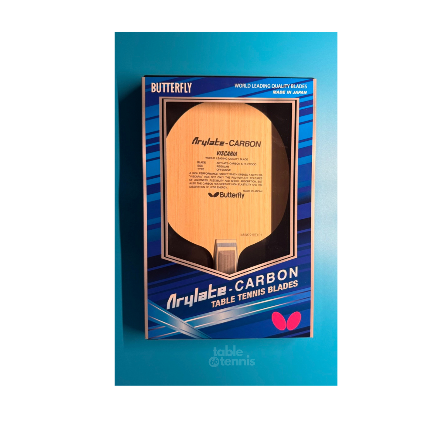 Butterfly Viscaria ALC Table tennis Blade FL handle