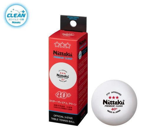 Nittaku Premium & Clean R40+ balls (3 balls each box)