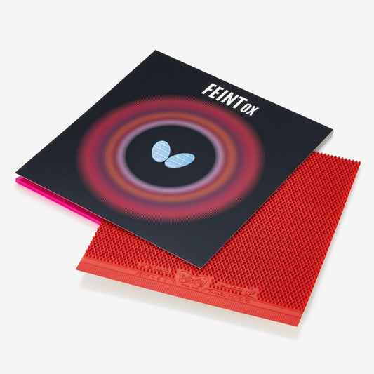 Butterfly Feint OX Long-Pips Rubber (No Sponge) Red