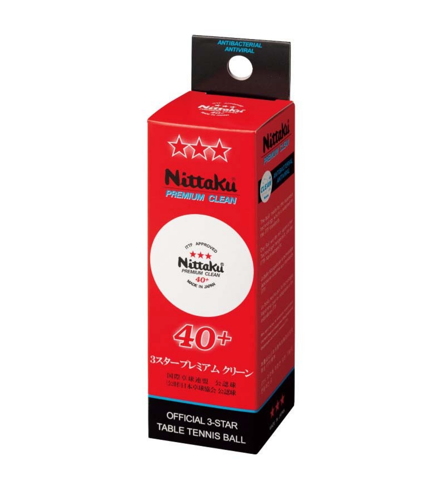 Nittaku Premium & Clean R40+ balls (3 balls each box)